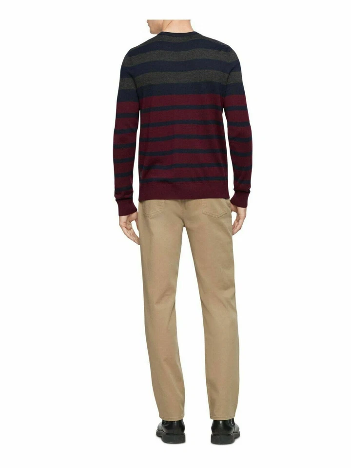 New Calvin Klein Men's XXL Heartwood Colorblock Stripe Sweater - Image 3 of 3
