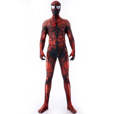 The Venom Carnage Jumpsuit Cosplay Costume 3D Bodysuit Halloween Zentai Party