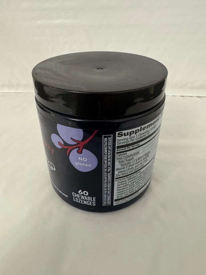 Live Better Black Elderberry + Zinc 60 Pastillas Masticables Apoya la Inmunidad Foto 2 de 4