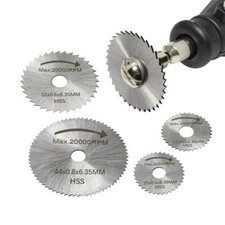 6pcs HSS Circular Saw Blades Cutting Discs Drill Tool for Wood Plastic Aluminum