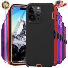 For iPhone 12 12 Mini 12 Pro Max Shockproof Defender Case w/Screen Belt Clip