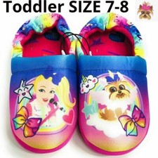 JOJO SIWA Size 7-8 GIRLS Toddler SLIPPERS Nickelodeon Character Aline Slippers