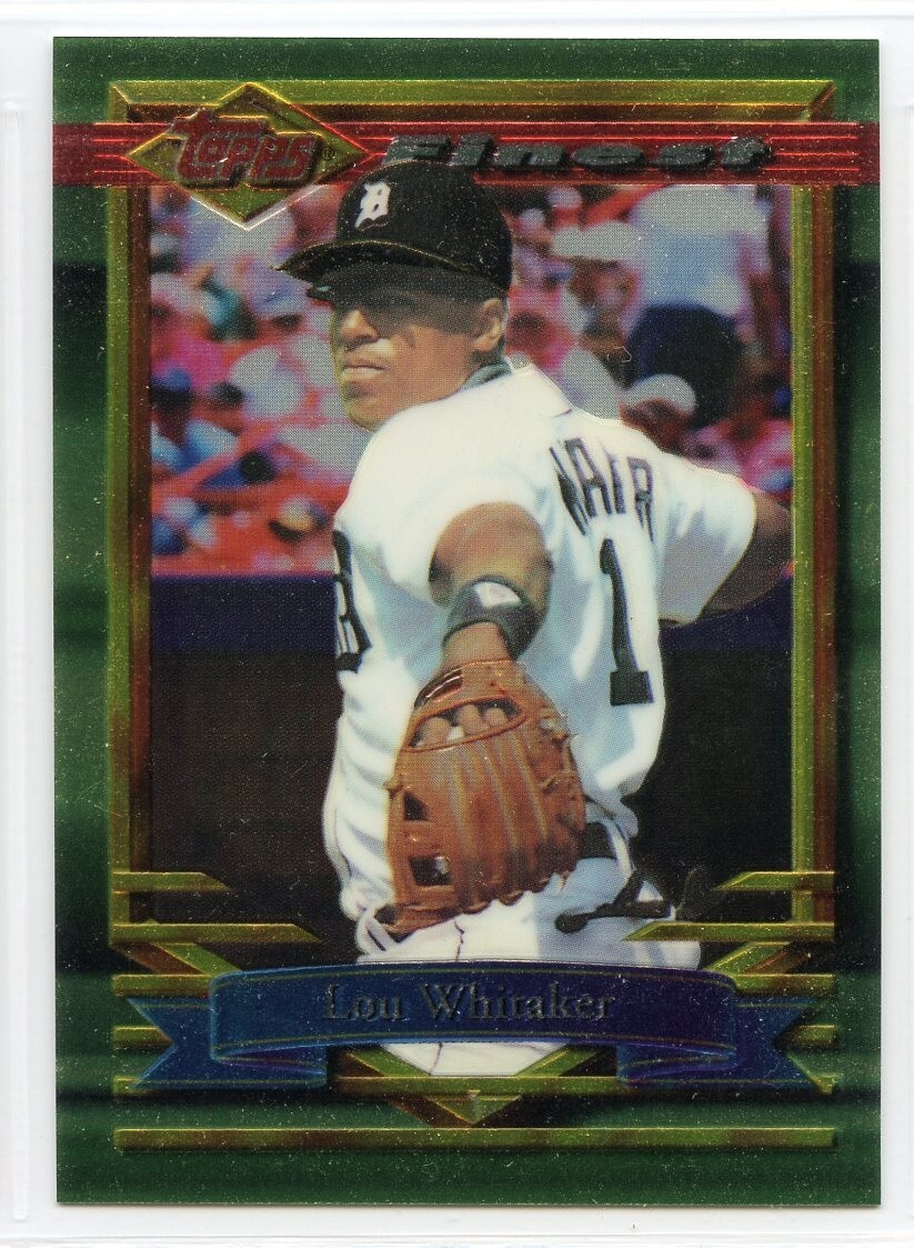 1994 Topps Finest Baseball - #364 - Lou Whitaker - Detroit Tigers