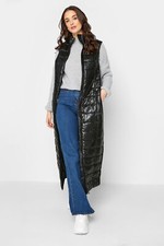 Lts Tall Women's  High Shine Maxi Puffer Gilet