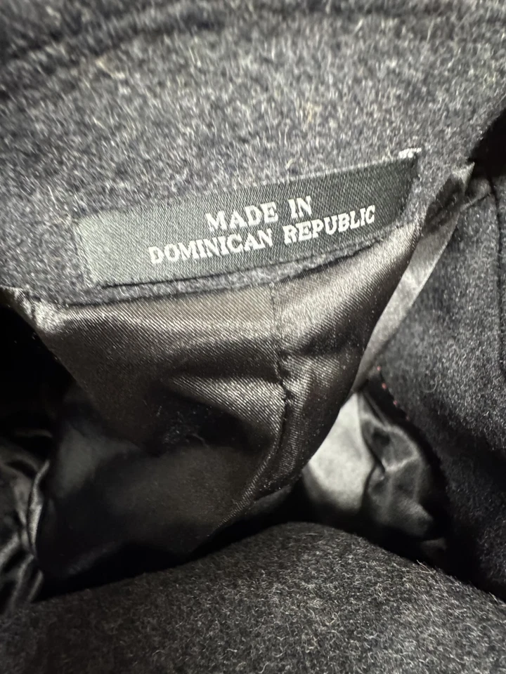 New London Fog Signature Coat Men 40S Charcoal Gray Wool Blend 3 Button NWT $350 - Image 3 of 4