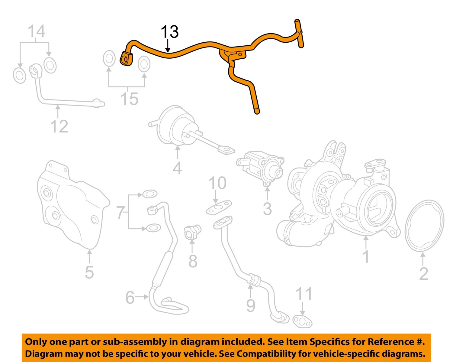 GM OEM 16-24 Cruze Turbo Water Return Tube 12670757