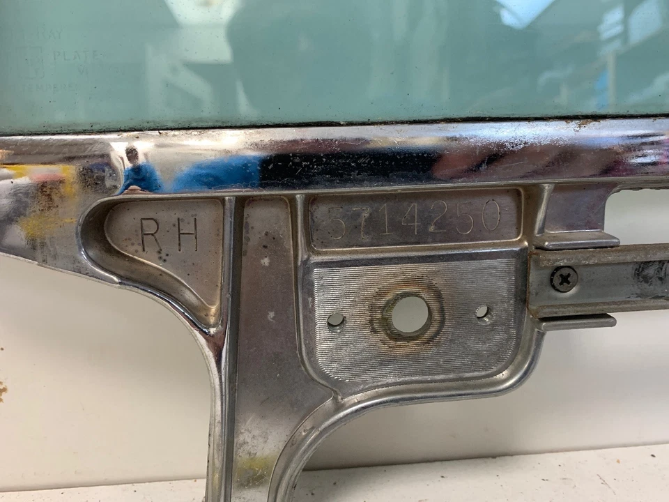 1963-1964 Buick 4 portas Wildcat Bonneville Lesabre janela traseira direita (dg73) - Imagem 4 de 4