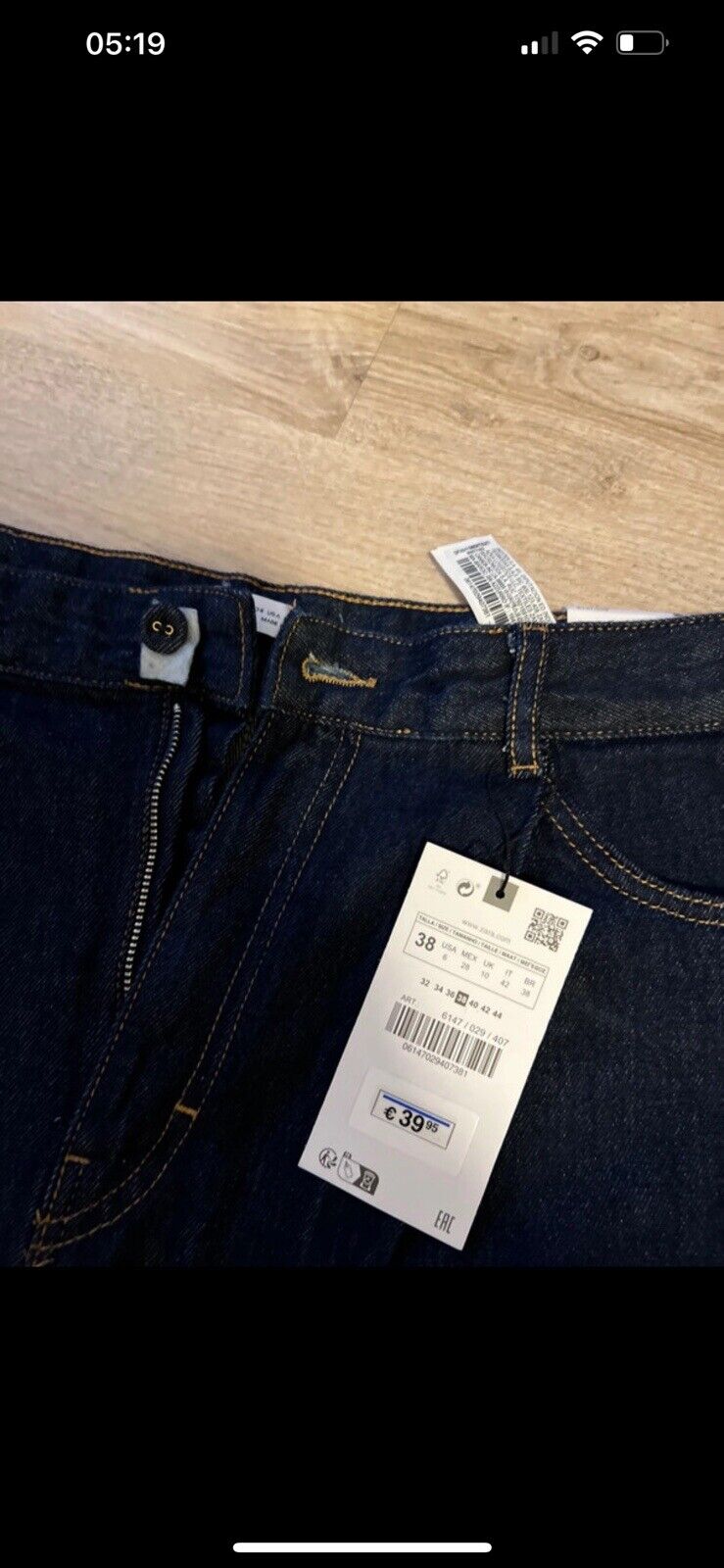 Zara jeans weit Gr. 38
