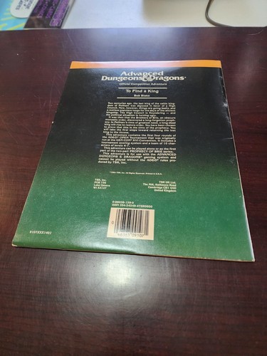 Vintage Dungeons & Dragons 2nd Edition To Find a King Adventure Modul, Schön! - Bild 2 von 3