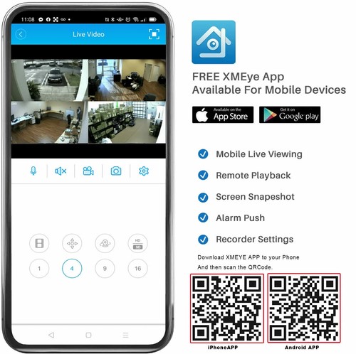 5MP CCTV DVR Recorder 4/8/16 Channel HD 1080P H.265 For Home Security System - Afbeelding 5 van 8