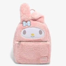 Sanrio x Loungefly My Melody Fuzzy Mini Backpack NEW W TAG