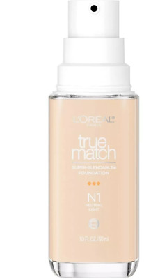 Loreal True Match Super Blendable Foundation - N1 Light - NEW WITHOUT LID