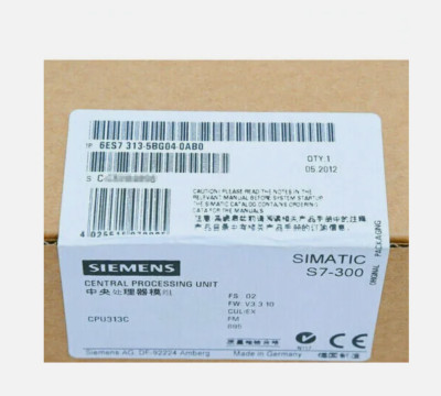 6ES7313-5BG04-0AB0 1PCS NEW SIEMENS 313C Compact CPU With MPI 6ES7313-5BG04-0AB0