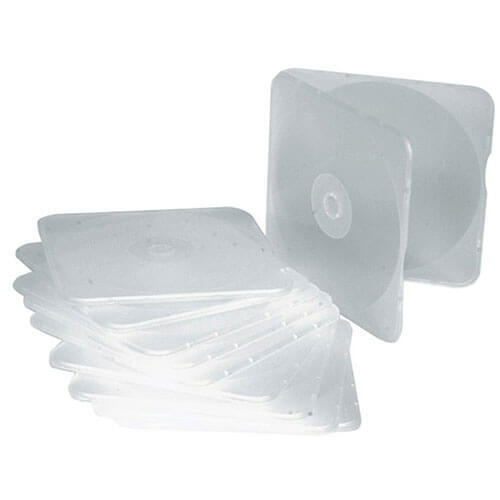Thick Secured Slimline CD Jewel Cases Flexible Clam Style Protector - 第 2/5 張圖片