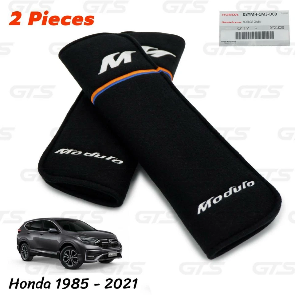 Seat Belt Cover Pair For Honda Civic City Accord Jazz CR-V HR-V Brio 1985 2021 Foto 2 de 4
