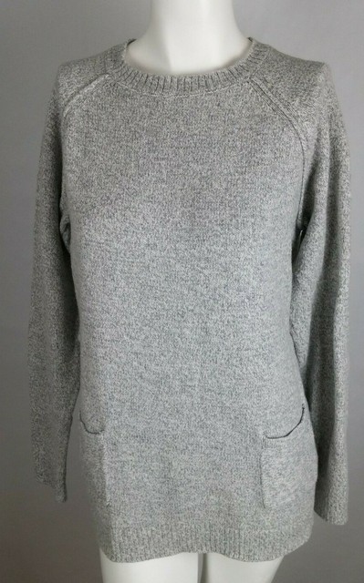 Download THE GAP Women's Sweater Sz Medium Gray Crewneck Front ...