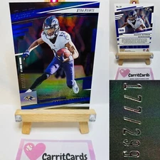 RASHOD BATEMAN 2022 Panini Prestige Xtra Points BLUE/299 Baltimore Ravens SSP