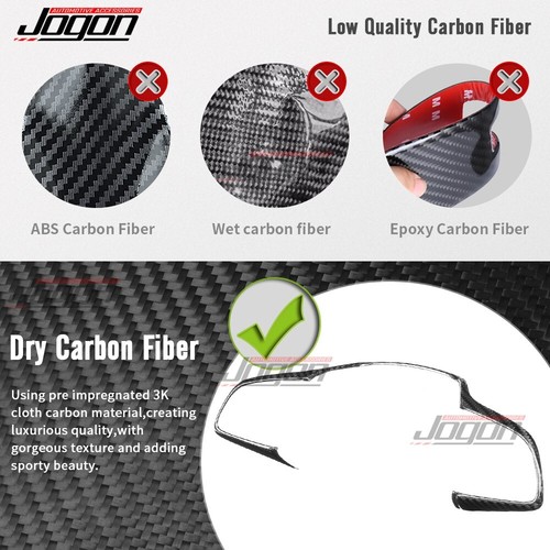 Cubierta de borde de decoración lateral de volante de carbono real para Genesis G70 IK 2019-24 2025 - Imagen 3 de 11
