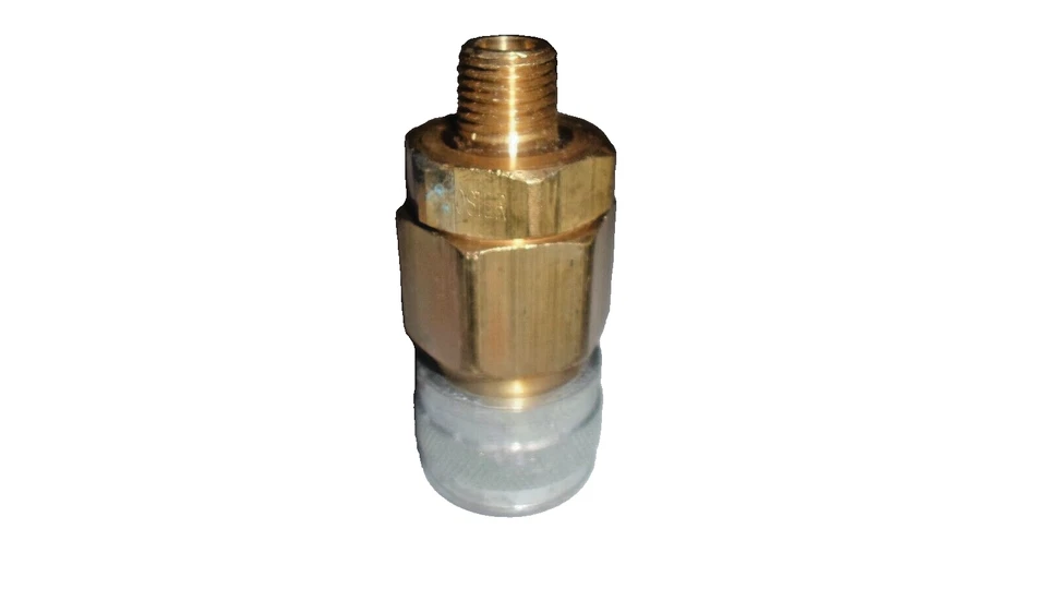 Foster 4905, 5 Series, Industrial Coupler, Automatic, 1/4" Male NPT, Brass/Steel - Image 3 of 4