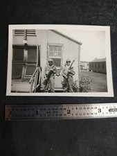 SOLDIER BOYS Found Photograph BLACK AND WHITE Original WW2 ERA VINTAGE