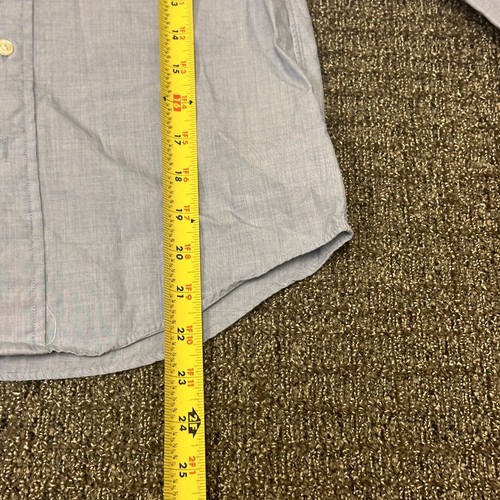 Polo Ralph Lauren Button Up Shirt Boys Sz 12 L/S Slim Fit Blue Pony Logo Preppy - Picture 7 of 7