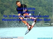 Erlebnis-Gutschein Wasserski /Wakeboard ZEITKARTE ,,PROMO- AKTION GESCHENKIDEE !