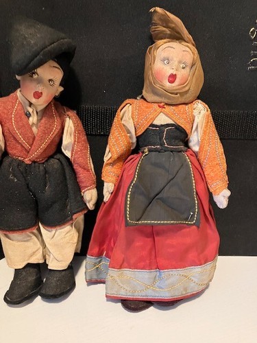A Lenci felt character doll in traditional Japanese costume