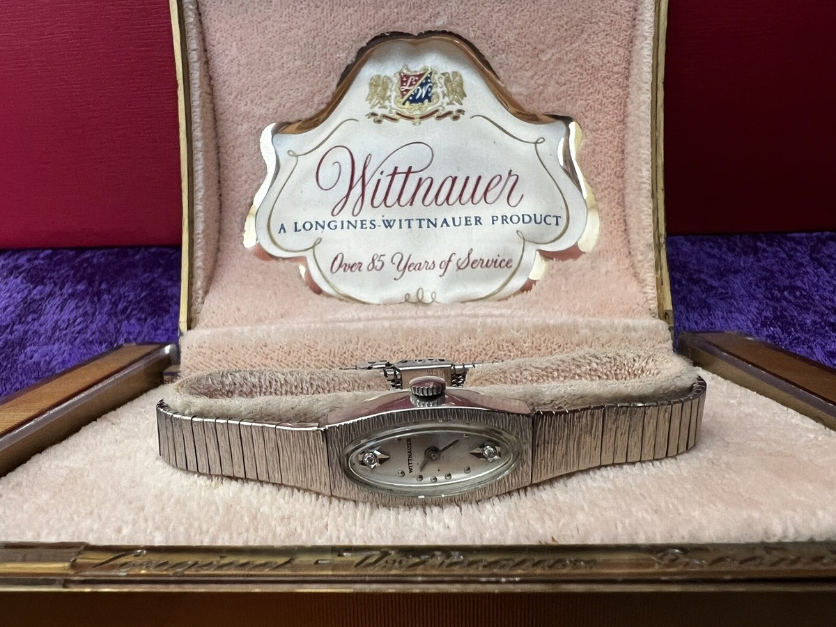 Wittnauer White Gold Filled two diamond Lady display picture 3