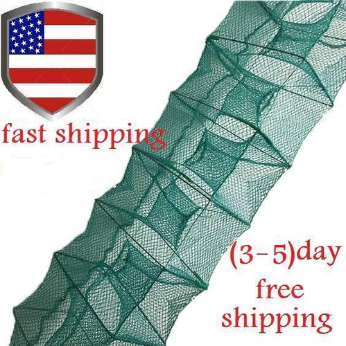  Red de pesca plegable para cangrejos de río trampa para cangrejos de río Minnow - Imagen 1 de 9