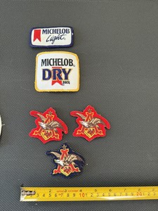 Busch, Michelob Anheuser patches-set of seven, collectible jacket patch 