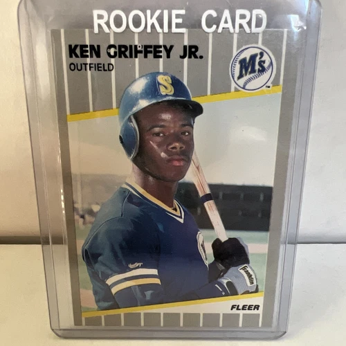 1989 Fleer -  Ken Griffey Jr (RC) Error Card Birth City Is Wrong