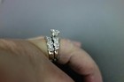 Princess Cut Diamond  Engagement Ring With round side diamonds and matching band — photo 4