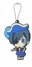 Sega Kuroshitsuji book of circus Black Butler Rubber Keychain Ciel Phantomhive