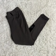 Women’s Size 1X Grey Kerrits Knee Patch Winter Horseback Riding Tights Breeches 