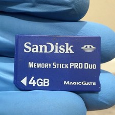 SanDisk 4GB Memory Stick Pro Duo MagicGate Memory Card Blue