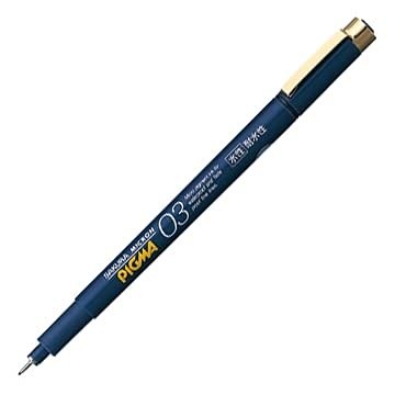 Water-based marker Pigma 0.3mm black ESDK03#49 Set of 3