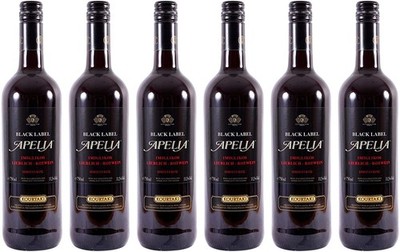 Imiglykos Apelia Black Label 6x 0,75l | Lieblicher Rotwein | Imiglykos | 11,5%