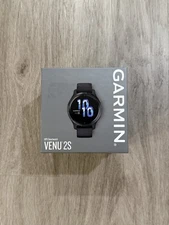 Garmin Venu 2S GPS Watch- Slate Stainless Steel Bezel with Graphite Case- Sealed