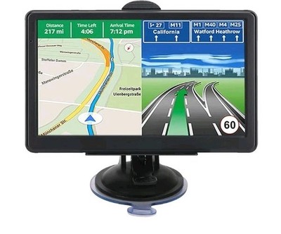 GPS Navigation for Car, Latest 2025 Map 7 inch Touch Screen Car GPS, Voice Turn