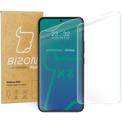 2x Schutzfolie für Galaxy S22 Bizon Displayschutzfolie Folie Film Handyfolie