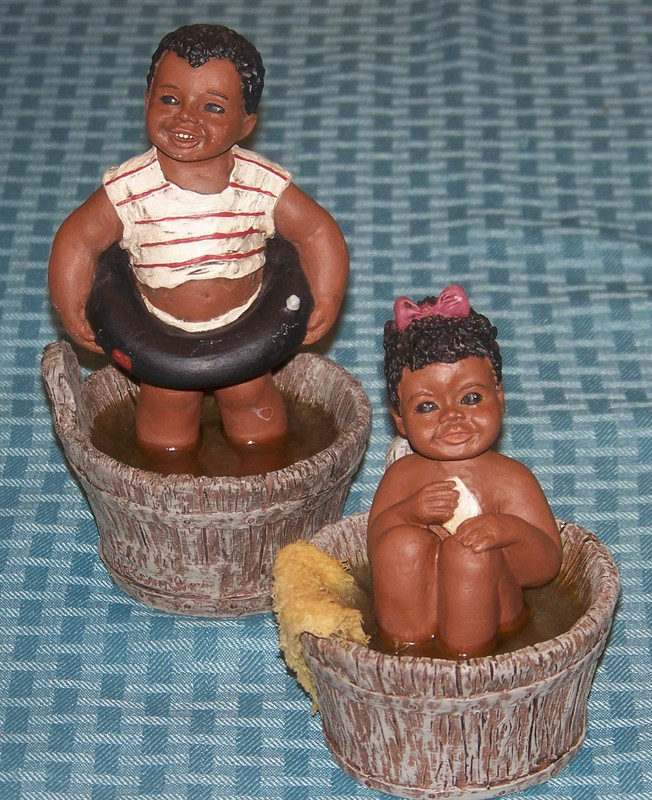Betsy and Bean, 1988 Martha Holcombe- God is Love - All God's Children figurines