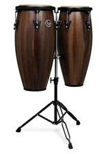 Latin Percussion Aspire 10" 11" Conga Set w/ Stand - Walnut Black - WLPA646-SW