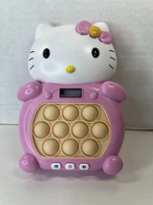 Hello Kitty Pop Push Game Sensory Fidget Toy With Sounds & Lights TESTED