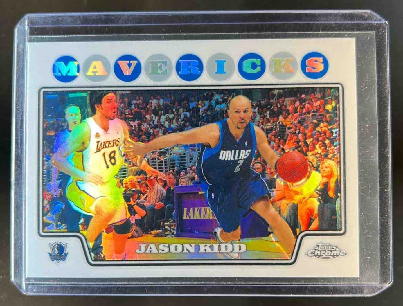2008-09 Topps Chrome Jason Kidd Refractor #55 Mavericks