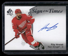 2021-22 SP Authentic Sign of the Times Filip Hronek #SOTT-FH Auto
