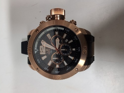 Invicta 7428 Signature Russian Diver Black Dial Chronograph Mens Watch