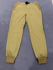 FIGS Technical Collection Jogger Scrub Pants Mens XS/S Olive Green Tapered Leg