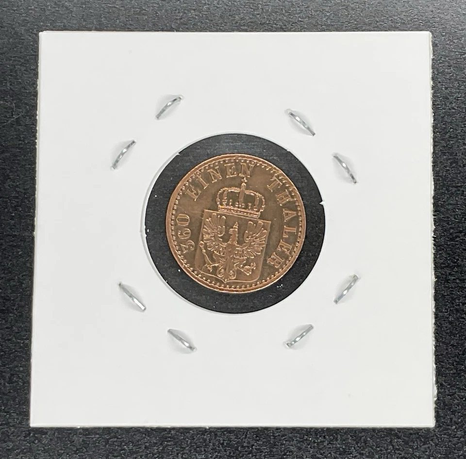 1873 A Germany ‘Prussia’ Copper 1 Pfennig Coin - image 2 of 2