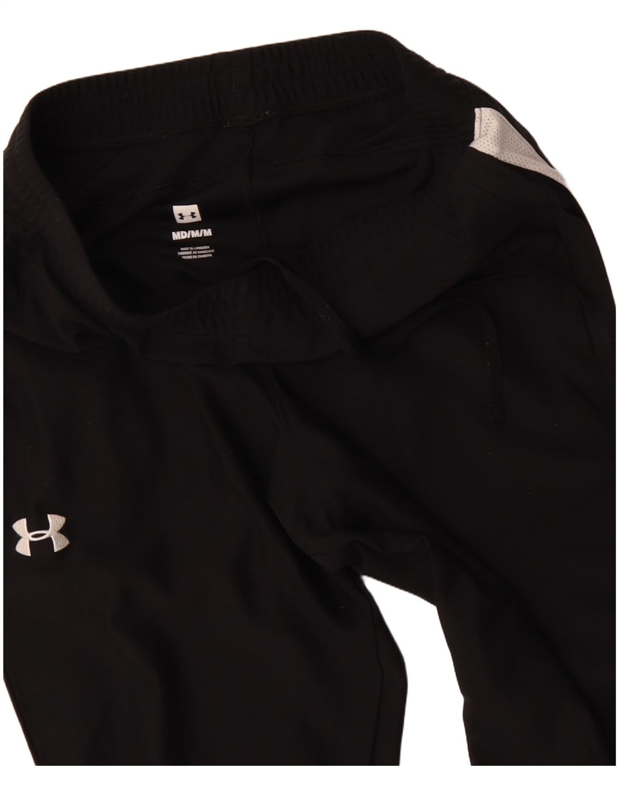 Under Armour Mens Tracksuit Trousers Medium  Black Colourblock Polyester DL10 thumbnail 3