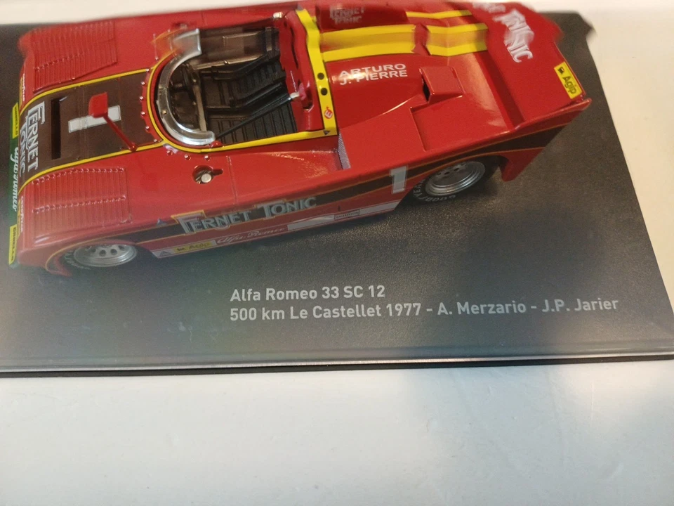 115 Perfect 1/43 Alfa Romeo 33 SC 12 500 Km Le Castellet 1977 Centauria Altaya  - Immagine 2 di 4